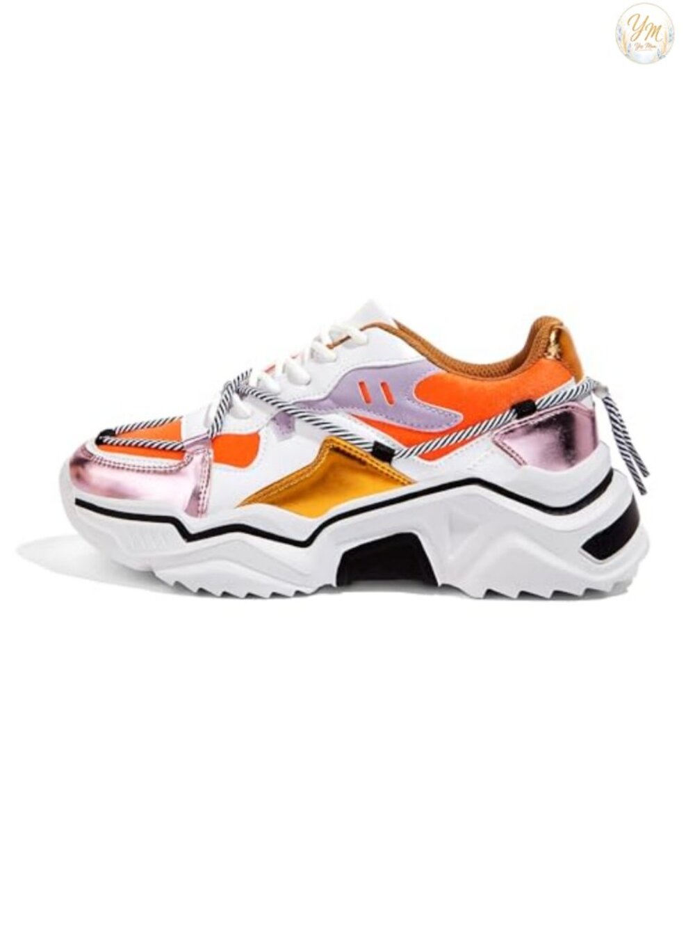 LUCKY STEP Platform Chunky Dad Sneakers Fashion Walking Shoes